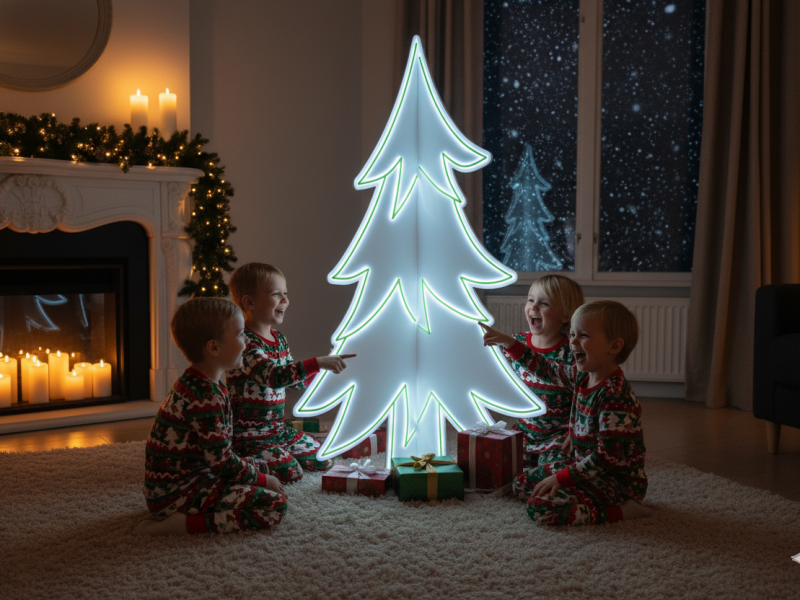 Brad Luminos LED din PVC cu Design 3D Modular