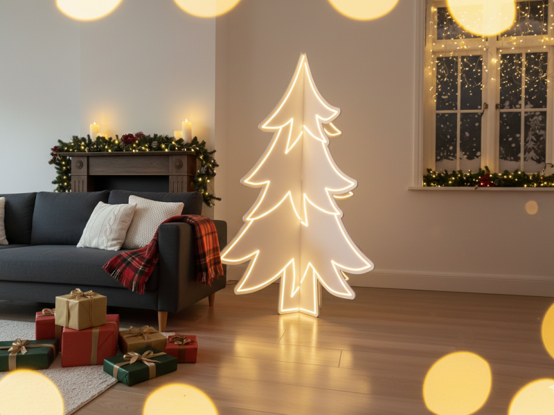 Brad Luminos LED din PVC cu Design 3D Modular