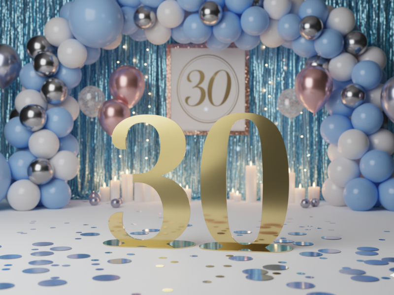 Cifre Plexiglas cu Suport 70 cm