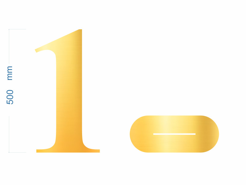 Cifre Plexiglas cu Suport 50 cm