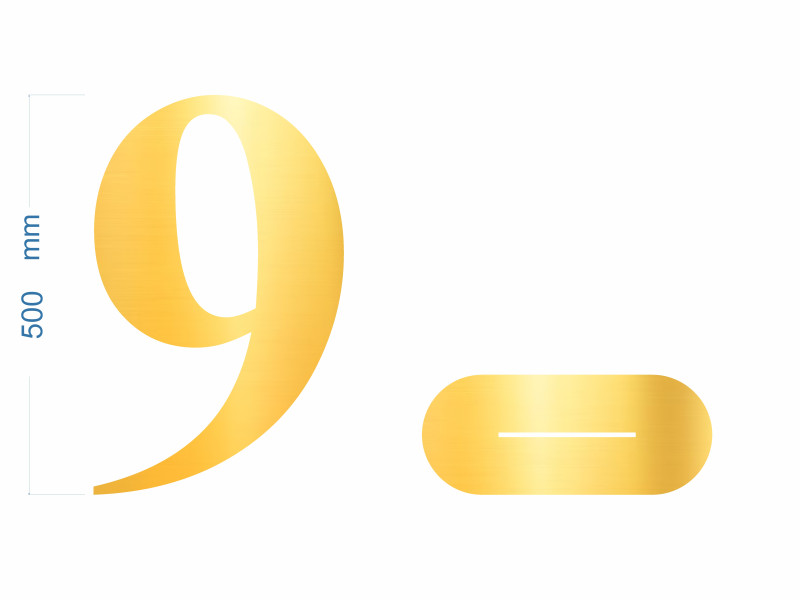 Cifre Plexiglas cu Suport 50 cm