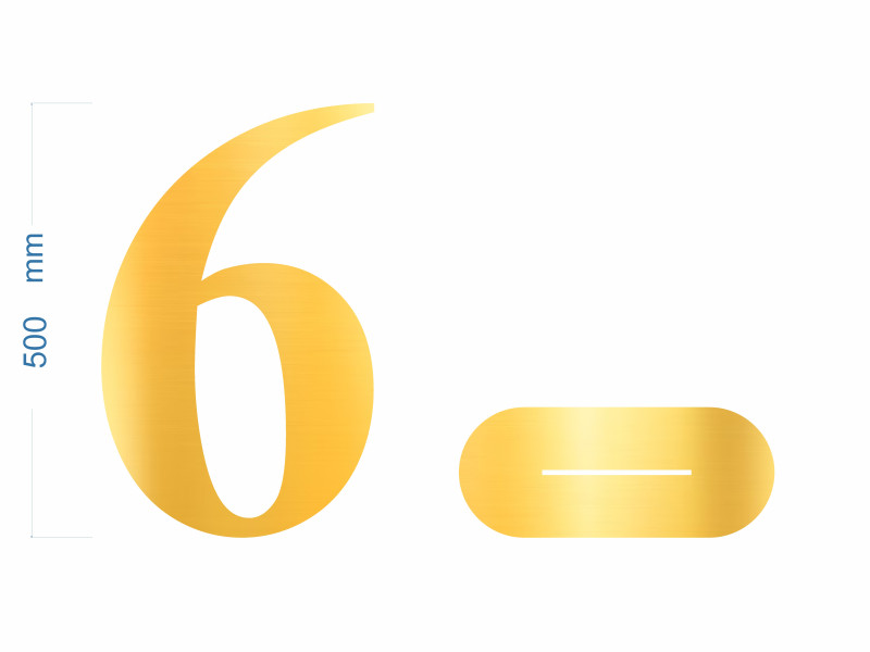 Cifre Plexiglas cu Suport 50 cm