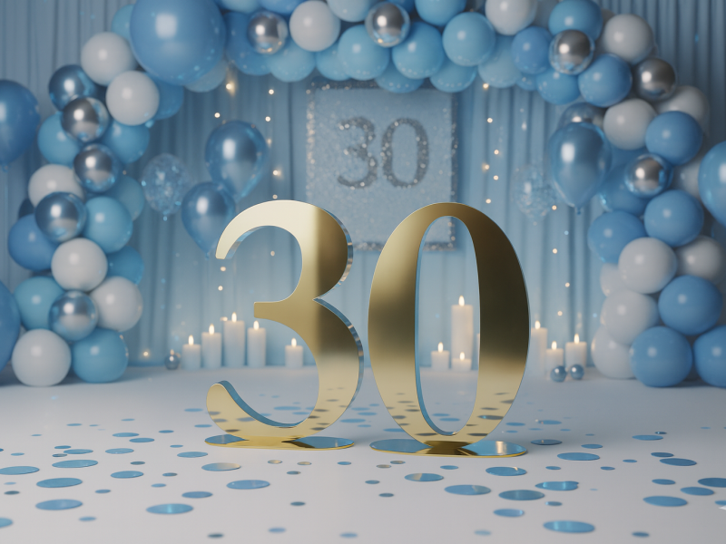 Cifre Plexiglas cu Suport 50 cm