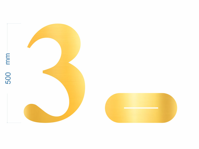 Cifre Plexiglas cu Suport 50 cm