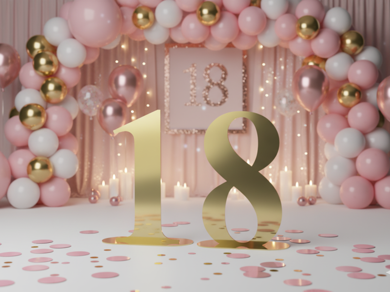 Cifre Plexiglas cu Suport 50 cm