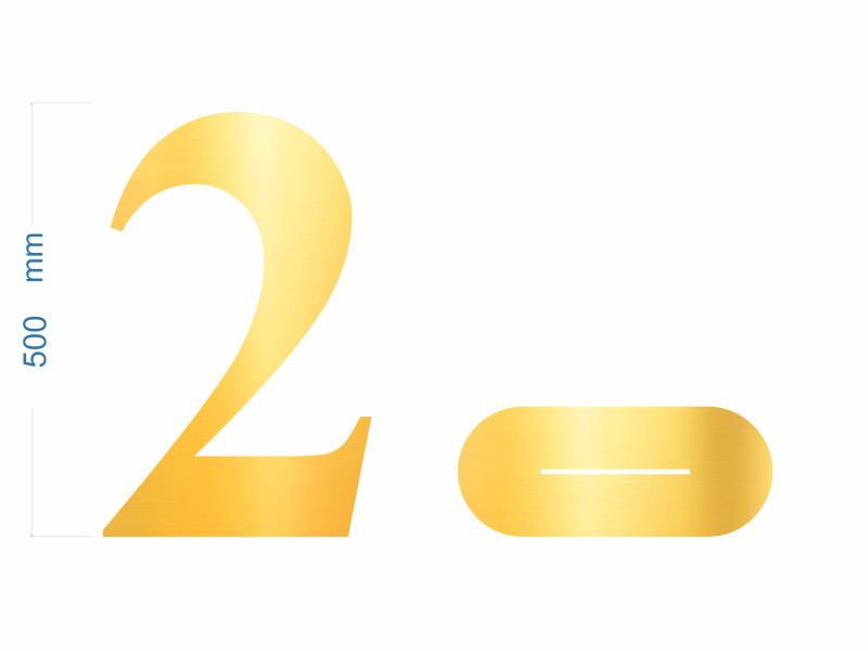 Cifre Plexiglas cu Suport 50 cm