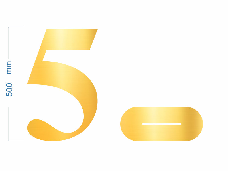 Cifre Plexiglas cu Suport 50 cm