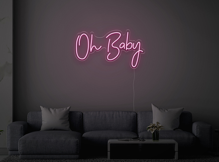 Oh Baby - Semn Luminos LED Neon de Inchiriat