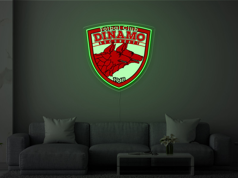 Dinamo București - Semn Luminos LED Neon
