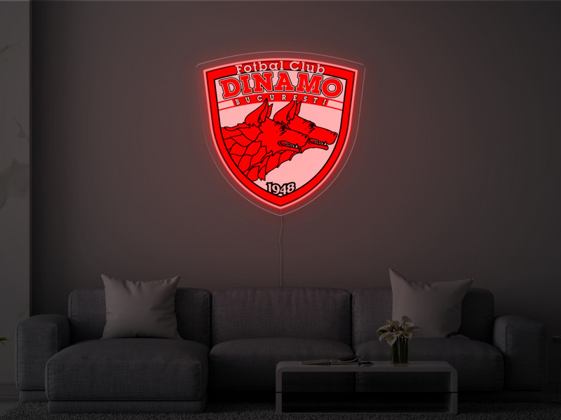 Dinamo București - Semn Luminos LED Neon