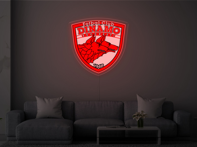 Dinamo București - Semn Luminos LED Neon