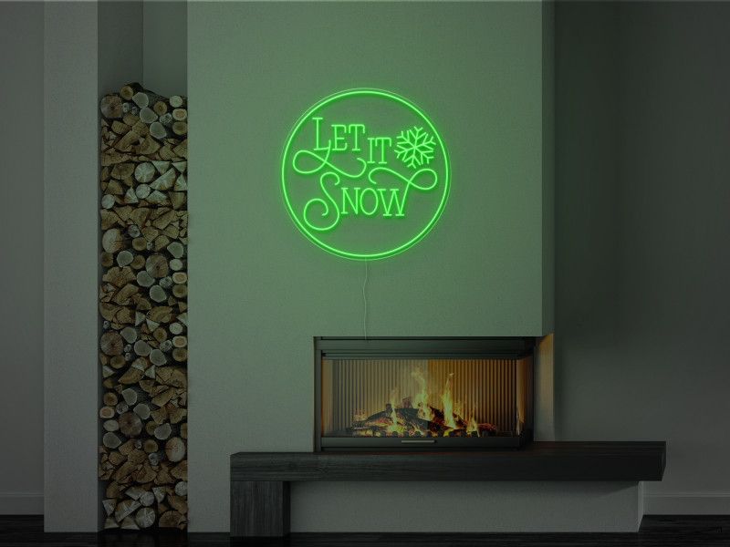 Let It Snow - Semn Luminos LED Neon