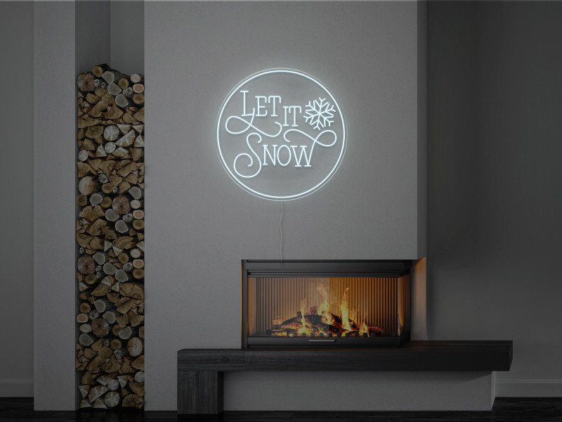 Let It Snow - Semn Luminos LED Neon