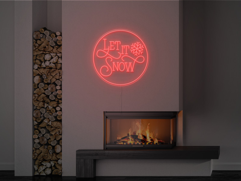 Let It Snow - Semn Luminos LED Neon
