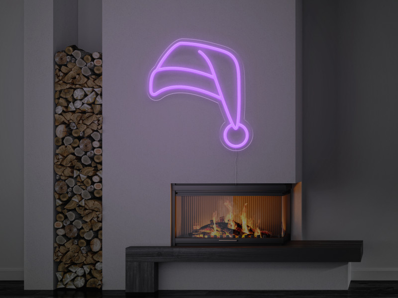Santa`s Hat - Semn Luminos LED Neon