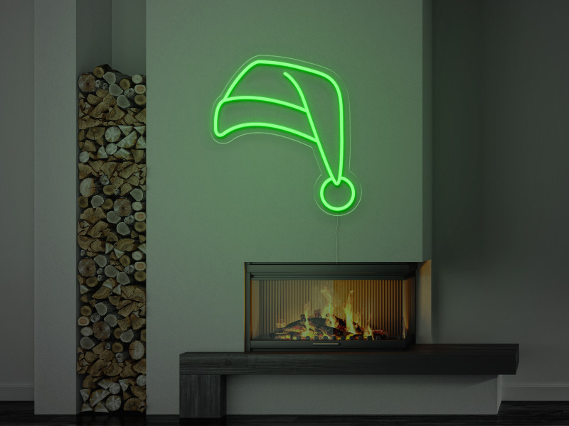 Santa`s Hat - Semn Luminos LED Neon