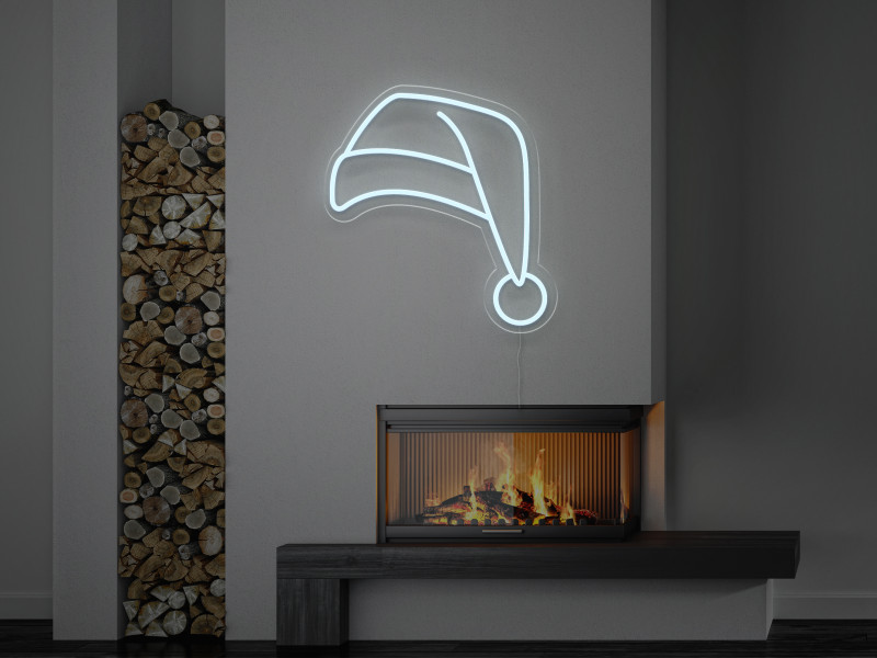 Santa`s Hat - Semn Luminos LED Neon