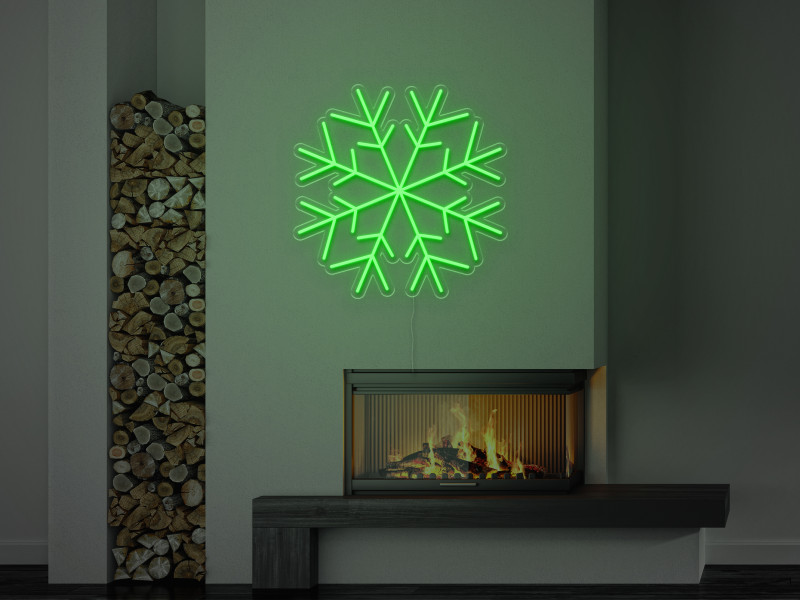 Fulg de nea - Semn Luminos LED Neon