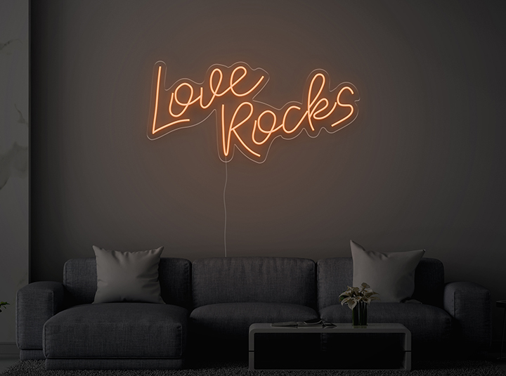 Love Rocks - Semn Luminos LED Neon