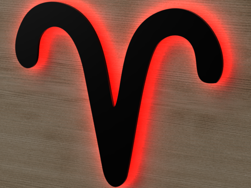 Aries - Semn Luminos LED Neon Backlight