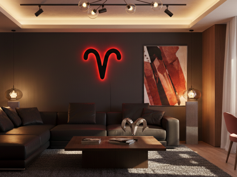Aries - Semn Luminos LED Neon Backlight