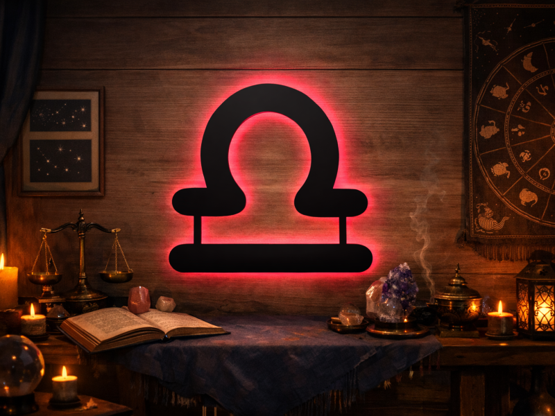 Libra - Semn Luminos LED Neon Backlight