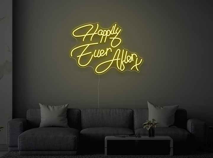 Happily Ever After X - Signe lumineux au neon LED