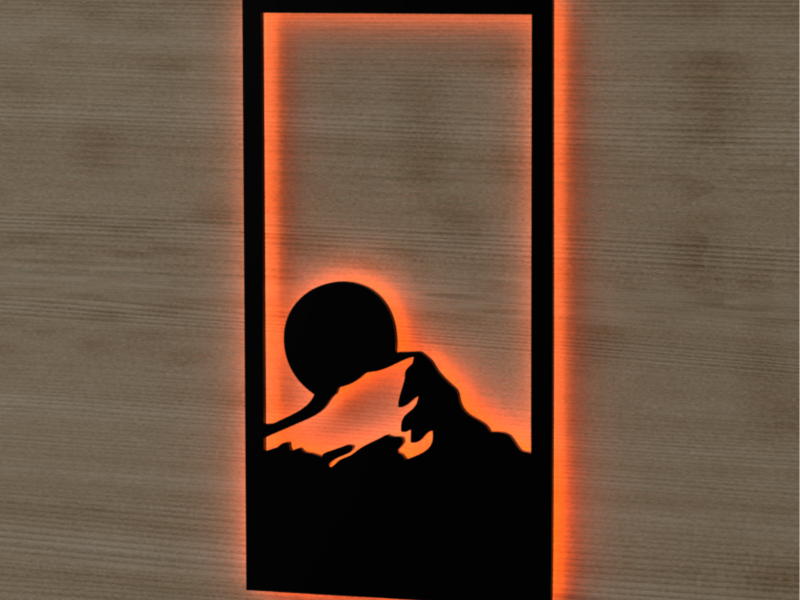 Apus Montan - Semn Luminos LED Neon