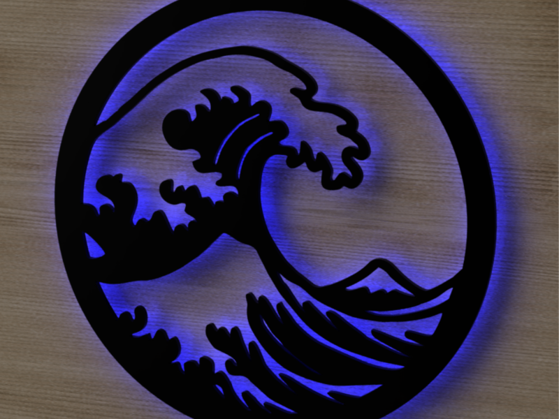 Wave - Semn Luminos LED Neon Backlight