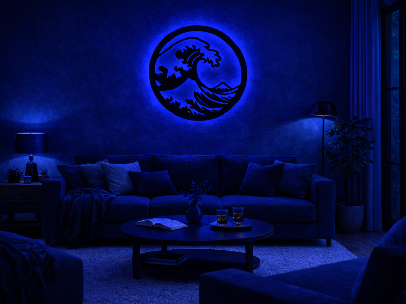 Wave - Semn Luminos LED Neon Backlight