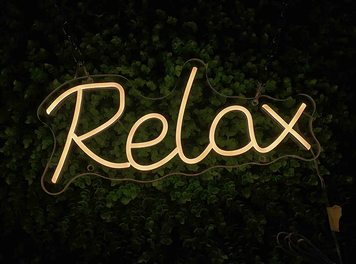 Relax - Insegne al neon a LED
