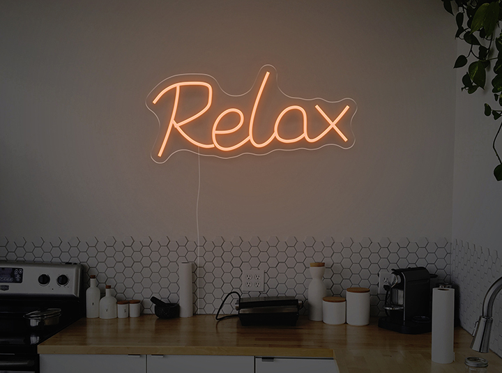 Relax - Insegne al neon a LED
