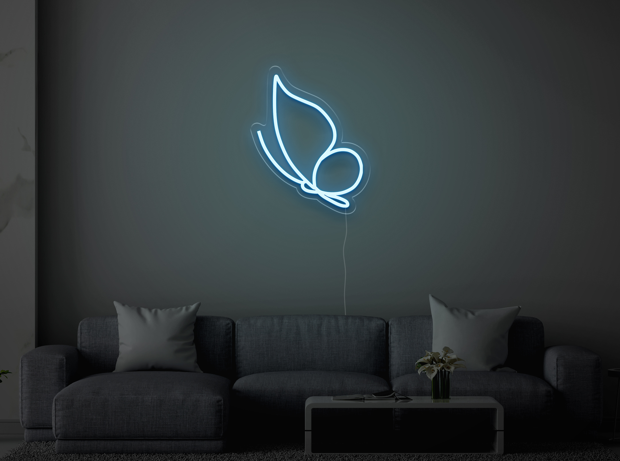 Butterfly Flying - LED Neon Sign