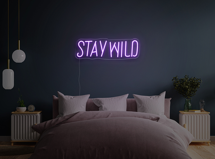 Stay Wild - Signe lumineux au neon LED