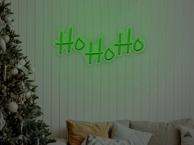 Ho Ho Ho - Signe lumineux au neon LED