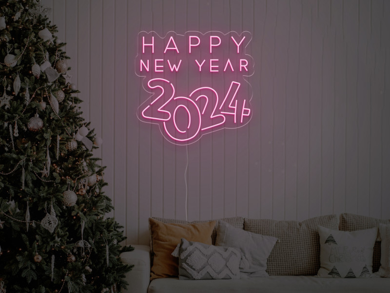 Happy New Year 2024 - LED Neon Sign
