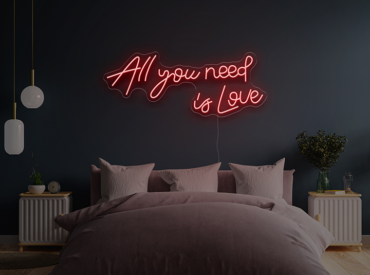 All you need is Love - Neon LED Schild